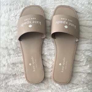 Kate Spade Women's Tan Slide Sandals